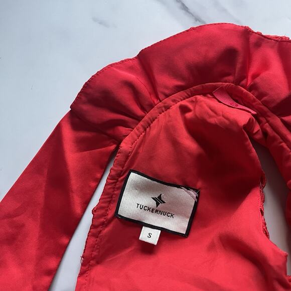 Tuckernuck Blythe Mini Dress Red Guipure Lace size S Holidays Christmas Chic - Picture 3 of 10